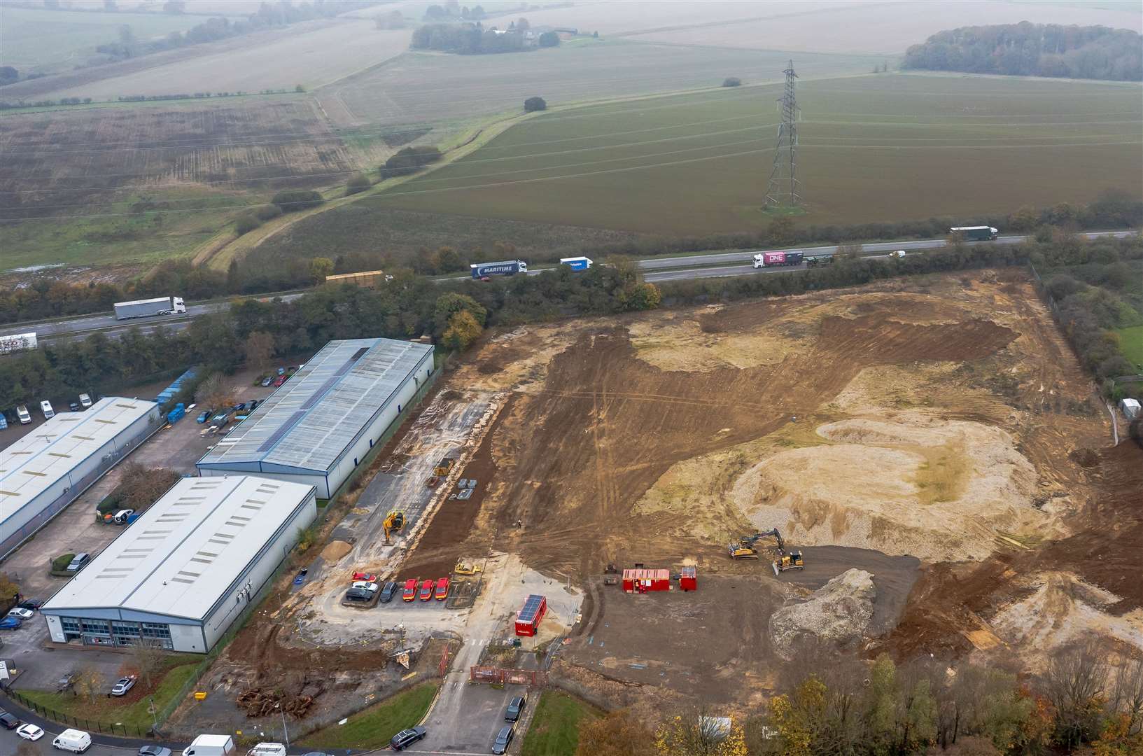 An aerial shot of the development site. Photo: Lindum Group Ltd